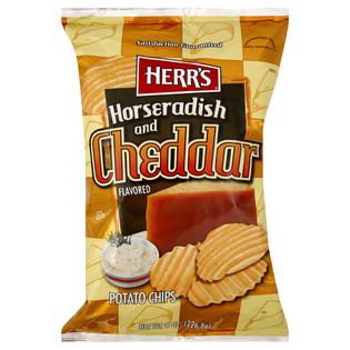 Herrs  Potato Chips, Horseradish and Cheddar Flavored, 8 oz (226.8 g)