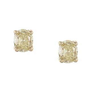 18k Yellow Gold 5 8ct TDW Yellow Diamond Stud Earrings 3232a0ee 43c1