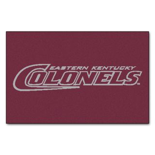FANMATS Eastern Kentucky University Multicolor Rectangular Indoor Machine Made Sports Throw Rug (Common: 1 1/2 x 2 1/2; Actual: 19 in W x 30 in L x 0 ft Dia)