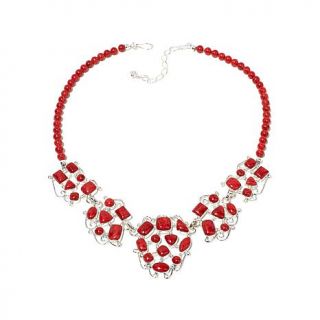 Jay King Red Coral Sterling Silver 20" Necklace   7744792