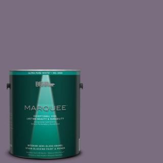 BEHR MARQUEE 1 gal. #MQ5 37 Composer's Magic One Coat Hide Semi Gloss Enamel Interior Paint 345301