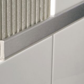 Decoline 96 x 1.5 Bullnose Tile Trim in Chrome Plated Brass