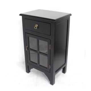 Heather Ann Wooden Cabinet with 1 Drawer and 1 Door