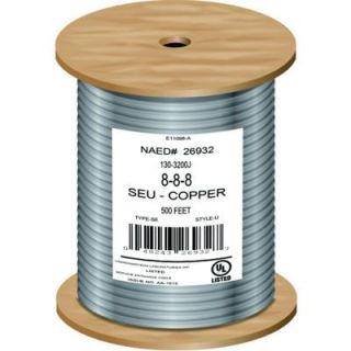 Cerrowire 500 ft. 8 8 8 Gauge SEU Copper Cable 130 3200J