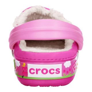 Girls Crocs Crocband? Hello Kitty® Fair Lined Clog Neon Magenta