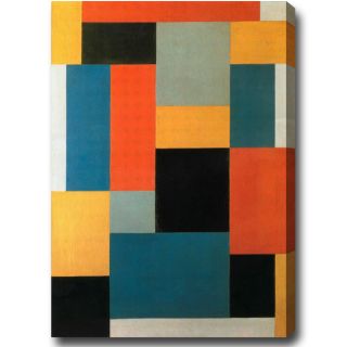 Theo van Doesburg Composition Large Vertical Abstract Oil on Canvas