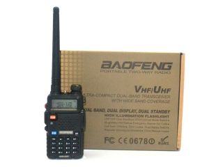 BaoFeng UV 5R 136 174/400 520 MHz Dual Band DCS DTMF CTCSS FM Ham Walkie Talkies