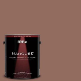 BEHR MARQUEE 1 gal. #220F 6 Chocolate Curl Flat Exterior Paint 445301