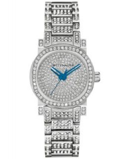 Wittnauer Womens Adele Mini Crystal Accent Stainless Steel Bracelet
