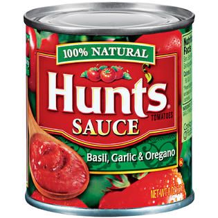 Hunts Basil Garlic & Oregano Tomatoes Sauce 8 OZ CAN   Food & Grocery