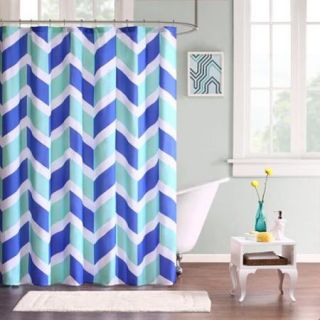 Mi Zone Jessie Microfiber Shower Curtain  3 Color Options 72x72" Blue