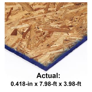 OSB Sheathing 7/16 CAT PS2 10 (Common: 7/16 in; Actual: .437 in x 3 ft 11.5 in x 7 ft 11.93 in)