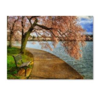Trademark Fine Art 22 in. x 32 in. Meet Me at Our Bench Canvas Art LBr0198 C2232GG