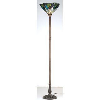 Tiffany Spiral Grape 74 Torchiere Floor Lamp by Meyda Tiffany
