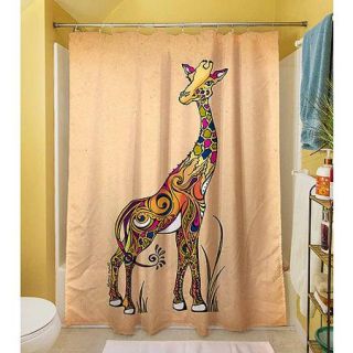 Thumbprintz Giraffe Shower Curtain, 71" x 74"