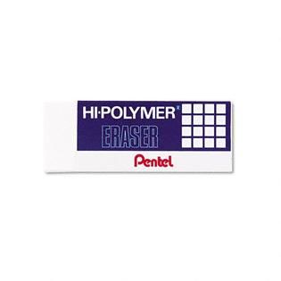 Pentel Hi Polymer Block Erasers, Three Erasers/Pk   Office Supplies