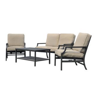 Prescott 4 Piece Deep Seating Group with Cushions
