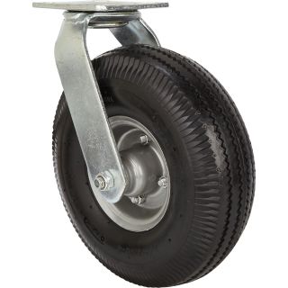 Strongway 10in. Swivel Flat-Free Rubber Foam-Filled Caster — 300-Lb. Capacity, Sawtooth Tread  300   499 Lbs.