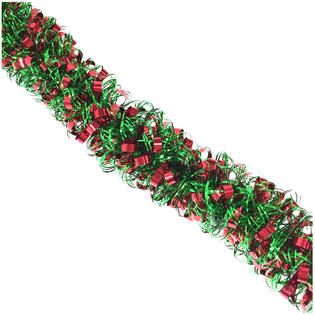 Trim A Home® 10 Curly Tinsel Christmas Garland In Red And Green