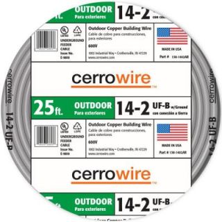 Cerrowire 25 ft. 14/2 UF B Cable 138 1402AR