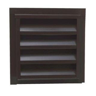 Construction Metals Inc. 12 in. x 12 in. Square Gable Vent in Brown GLFC1212BR