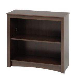 Prepac 2 Shelf Bookcase in Espresso EDL 3229
