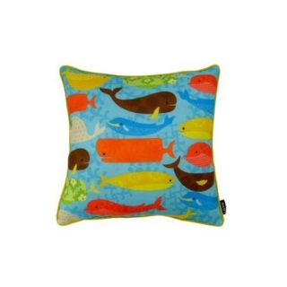 Many Whales 18X18 Indoor / Outdoor Throw Pillow
