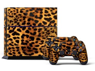 Sony PS4 PlayStation 4 Console Skin plus 2 Controller Skins   Leopard