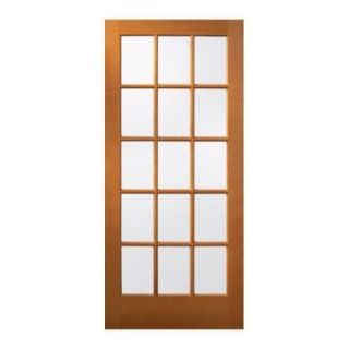 JELD WEN 36 in. x 80 in. 15 Lite Unfinished Hemlock Wood Front Door Slab 5330.0