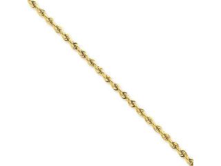 14k Yellow Gold 20 inch 3.50 mm Diamond cut Quadruple Rope Chain Necklace