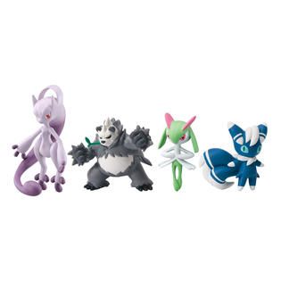 Tomy Pokémon 4 Figure Gift Pack Mega Evolution Mewtwo Y, Meowstic