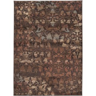 Artistic Weavers Manoa Rectangular Brown Floral Woven Area Rug (Common: 8 ft x 11 ft; Actual: 7.83 ft x 10.83 ft)