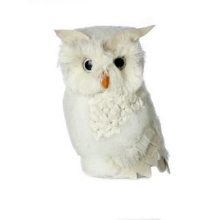 Sage & Co 8 inch White Felt Feather Owl (Pack of 4)   16832588