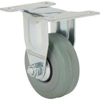 Strongway 2in. Rigid Nonmarking Rubber Caster — 110-Lb. Capacity  Up to 299 Lbs.