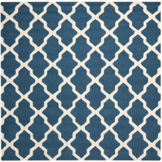 Safavieh Cambridge Navy Blue/Ivory 8 ft. x 8 ft. Square Area Rug CAM121G 8SQ