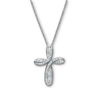 Shades Of Elegance Swarovski Crystal Platinum Over Bronze Cross