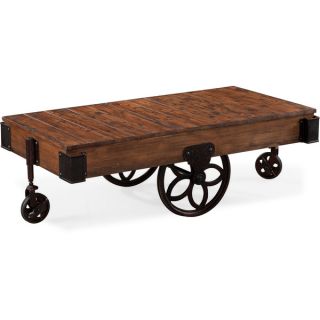 Magnussen Larkin Rectangular Cocktail Table with Casters   16803450