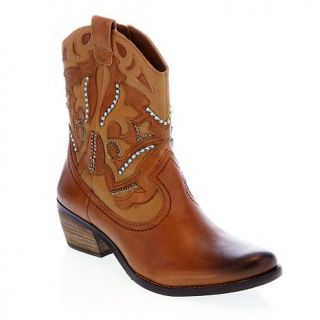 Vince Camuto "Cinna" Leather Western Appliqué Boot with Bead Detail   7115689