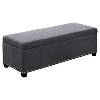 Simpli Home Dorchester 5 Piece Rectangular Storage Ottoman