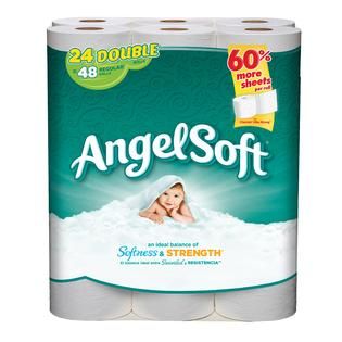 Angel Soft 24 Double Rolls = 48 Regular Rolls Tissue   Food & Grocery