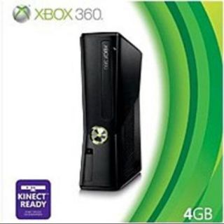 Microsoft Xbox 360 RKB 00001 Slim Gaming Console   4 GB   DVD ROM (Refurbished)