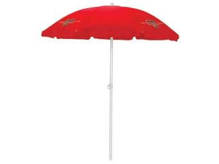 Picnic Time PT 822 00 100 574 0 Texas Tech Red Raiders Beach Umbrella in Red