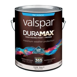 Valspar Duramax Duramax Base 4 Flat Latex Exterior Paint (Actual Net Contents: 116 fl oz)