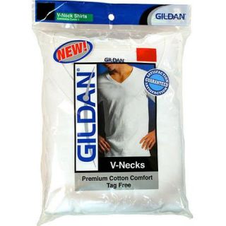 Gildan Men's Short Sleeve V neck T shirt 5 Pack