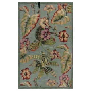 Kas Rugs All About Flowers Blue/Red 5 ft. 3 in. x 8 ft. 3 in. Area Rug SPA318853X83