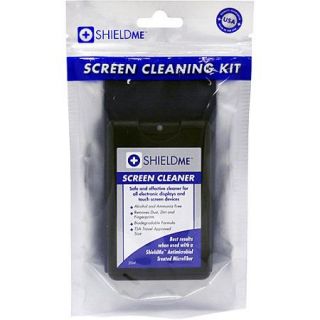 Shieldme Screen Cleaner with Microfiber Cloth, 20 oz, 6" x 6"