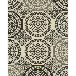 Style Selections Gabany Black Rectangular Indoor Woven Area Rug (Common: 8 x 10; Actual: 94 in W x 118 in L x 7.83 ft Dia)