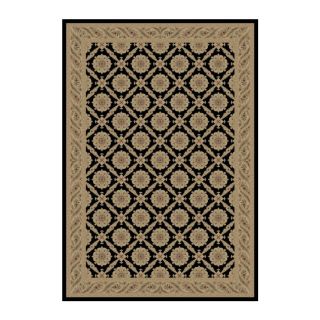 Concord Global Legend Black Rectangular Indoor Woven Oriental Area Rug (Common: 8 x 11; Actual: 94 in W x 130 in L x 7.83 ft Dia)