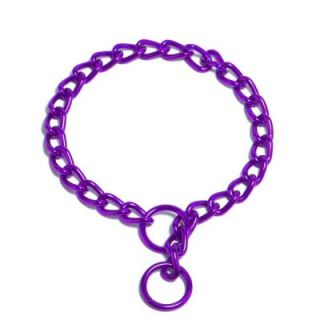 Platinum Pets 20 in. x 3 mm Coated Steel Chain Training Collar in Purple C203MMPUR