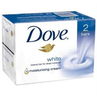 Dove White Beauty Bars, 4 oz bars, 2 ea (Pack of 3)